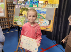 III miejsce w Miejskim Konkursie Plastycznym „Przyroda naszego regionu” 