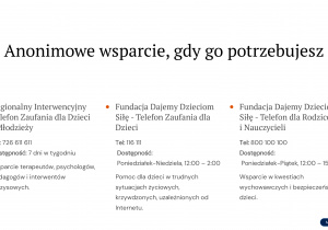 Wolne wsparcie w nagłych sytuacjach kryzysowych i przeciwdziałanie przemocy domowej, z danymi Ośrodka Interwencji Kryzysowej oraz Zespołu Interdyscyplinarnego ds. Przeciwdziałania Przemocy w Rodzinie.